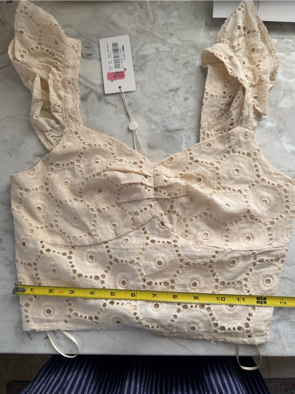 2 piece crochet lace shorts & top set juniors - Picture 10 of 11